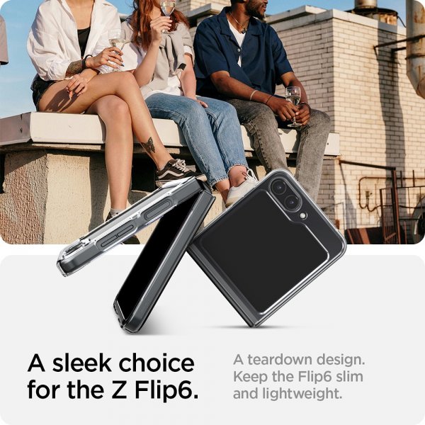 Spigen Samsung Galaxy Z Flip 6/Flip 7 FE Deksel Air Skin Crystal Clear