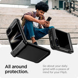 Spigen Samsung Galaxy Z Flip 6/Flip 7 FE Deksel Tough Armor Pro Svart
