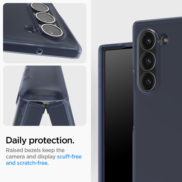 Spigen Samsung Galaxy Z Fold 6 Deksel Ultra Hybrid Pro Frost Navy Blue