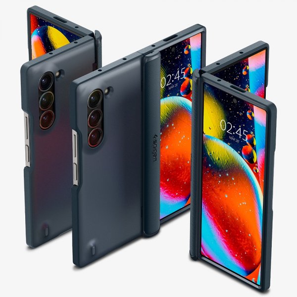 Spigen Samsung Galaxy Z Fold 6 Deksel Slim Armor Pro Metal Slate