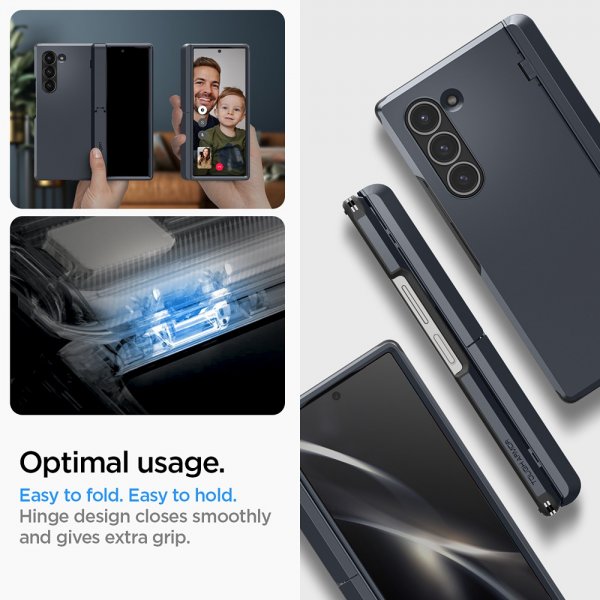 Spigen Samsung Galaxy Z Fold 6 Deksel Tough Armor Pro P Metal Slate