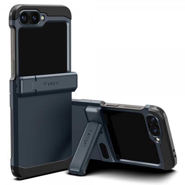 Spigen Samsung Galaxy Z Flip 6/Flip 7 FE Deksel Tough Armor Pro Metal Slate