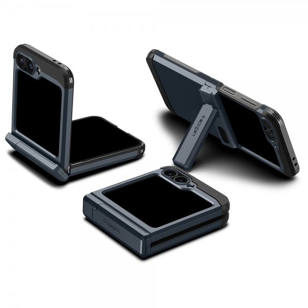 Spigen Samsung Galaxy Z Flip 6/Flip 7 FE Deksel Tough Armor Pro Metal Slate
