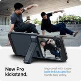 Spigen Samsung Galaxy Z Flip 6/Flip 7 FE Deksel Tough Armor Pro Metal Slate