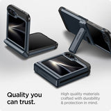 Spigen Samsung Galaxy Z Flip 6/Flip 7 FE Deksel Tough Armor Pro Metal Slate