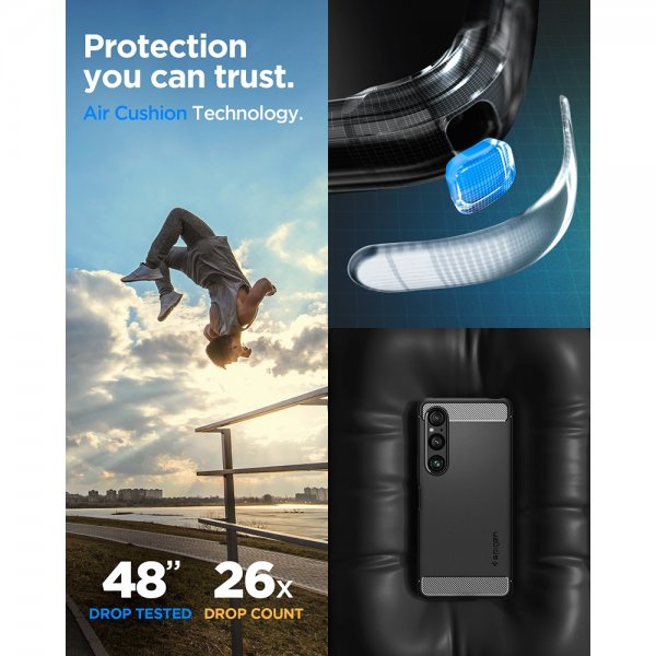 Spigen Sony Xperia 1 VI Deksel Rugged Armor Matte Black