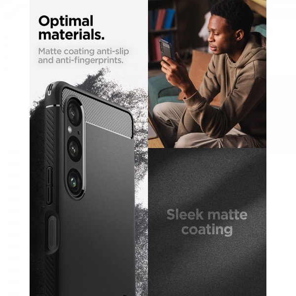 Spigen Sony Xperia 1 VI Deksel Rugged Armor Matte Black