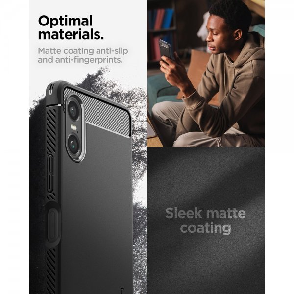 Spigen Sony Xperia 10 VI Deksel Rugged Armor Matte Black