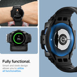 Spigen Samsung Galaxy Watch 7 40mm Armbånd og Deksel Rugged Armor Pro Matte Black