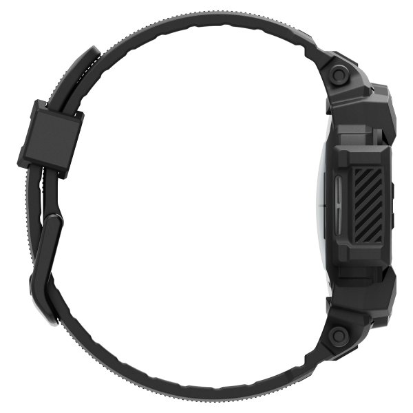 Spigen Samsung Galaxy Watch 7 44mm Armbånd og Deksel Rugged Armor Pro Matte Black