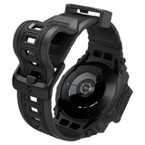 Spigen Samsung Galaxy Watch 7 44mm Armbånd og Deksel Rugged Armor Pro Matte Black