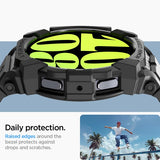 Spigen Samsung Galaxy Watch 7 44mm Armbånd og Deksel Rugged Armor Pro Matte Black