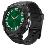 Spigen Samsung Galaxy Watch Ultra Armbånd og Deksel Rugged Armor Pro Matte Black