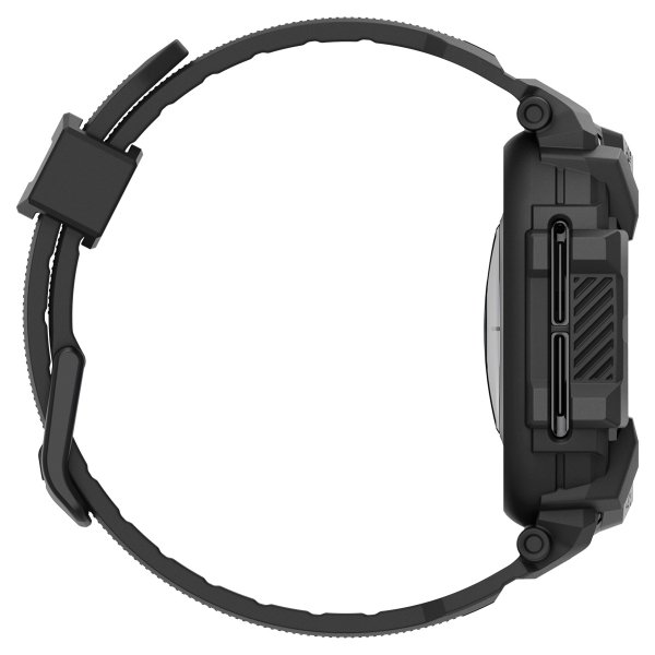 Spigen Samsung Galaxy Watch Ultra Armbånd og Deksel Rugged Armor Pro Matte Black