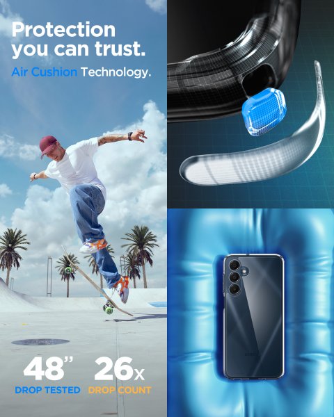 Spigen Samsung Galaxy A16 Deksel Ultra Hybrid Crystal Clear