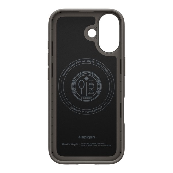 Spigen iPhone 17 Deksel Thin Fit MagFit Gunmetal