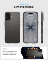 Spigen iPhone 17 Deksel Thin Fit MagFit Gunmetal