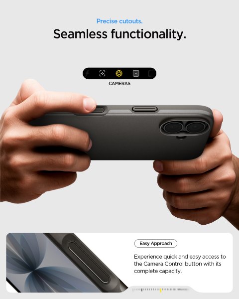 Spigen iPhone 17 Deksel Thin Fit MagFit Gunmetal
