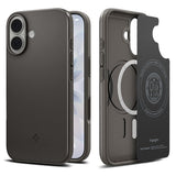 Spigen iPhone 17 Deksel Thin Fit MagFit Gunmetal