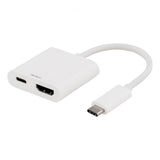 Deltaco Adapter USB-C HDMI 60W Hvit