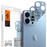 Spigen iPhone 13 Pro/iPhone 13 Pro Max Kamerabeskytter Glas.tR Optik 2-pack Sierra Blue