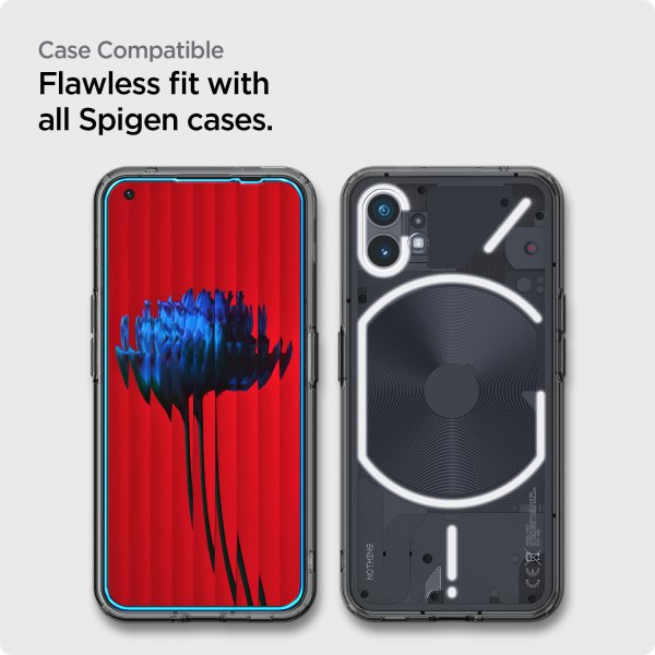 Spigen Nothing Phone (1) Skjermbeskytter GLAS.tR ALIGNmaster 2-pakning