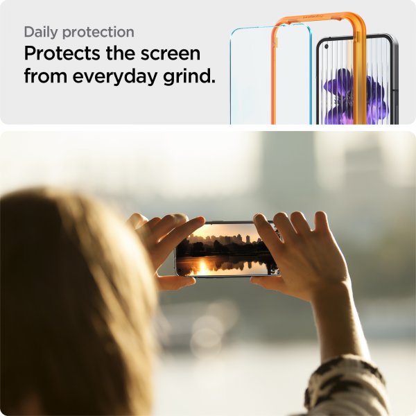 Spigen Nothing Phone (1) Skjermbeskytter GLAS.tR ALIGNmaster 2-pakning