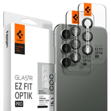 Spigen Samsung Galaxy S23/S23 Plus/S24 Kamerabeskytter GLAS.tR EZ Fit Optik Pro 2-pack Svart