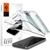 Spigen iPhone 15 Plus Skjermbeskytter GLAS.tR EZ Fit FC Svart 2-pakning