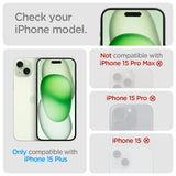 Spigen iPhone 15 Plus Skjermbeskytter GLAS.tR EZ Fit FC Svart 2-pakning