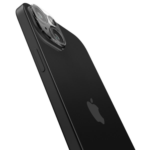 Spigen iPhone 14/15/14 Plus/15 Plus Kamerabeskytter Glas.tR Optik Crystal Clear 2-pakning