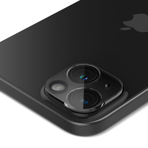 Spigen iPhone 14/15/14 Plus/15 Plus Kamerabeskytter Glas.tR Optik Crystal Clear 2-pakning