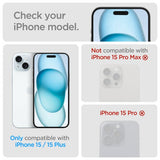 Spigen iPhone 14/15/14 Plus/15 Plus Kamerabeskytter Glas.tR Optik Crystal Clear 2-pakning