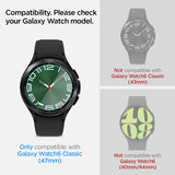 Spigen Samsung Galaxy Watch 6 Classic 47mm Skjermbeskytter GLAS.tR EZ Fit 2-pakning