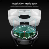 Spigen Samsung Galaxy Watch 6 Classic 47mm Skjermbeskytter GLAS.tR EZ Fit 2-pakning