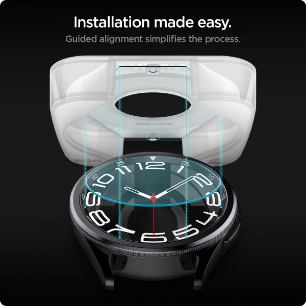 Spigen Samsung Galaxy Watch 6 Classic 43mm Skjermbeskytter GLAS.tR EZ Fit 2-pakning