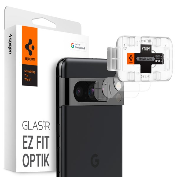 Spigen Google Pixel 8 Pro Kamerabeskytter Glas.tR EZ Fit Optik Crystal Clear 2-pakning