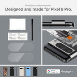 Spigen Google Pixel 8 Pro Kamerabeskytter Glas.tR EZ Fit Optik Crystal Clear 2-pakning