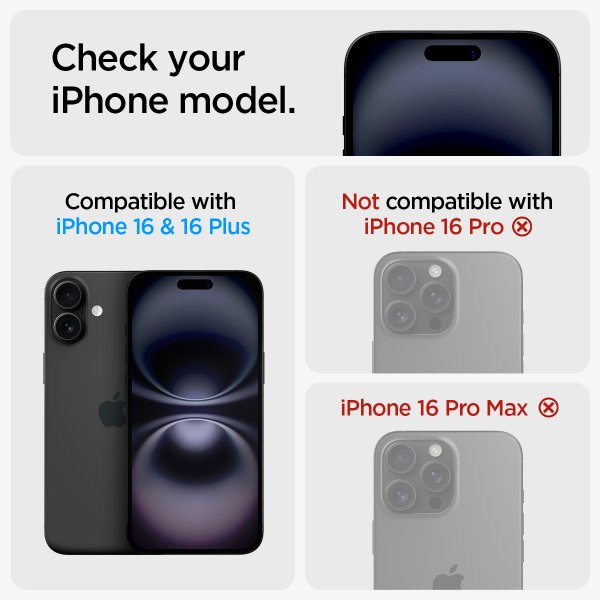 Spigen iPhone 16/iPhone 16 Plus Kamerabeskytter GLAS.tR EZ Fit Optik Pro 2-pakning Svart