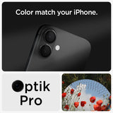 Spigen iPhone 16/iPhone 16 Plus Kamerabeskytter GLAS.tR EZ Fit Optik Pro 2-pakning Svart