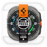 Spigen Samsung Galaxy Watch Ultra Skjermbeskytter GLAS.tR EZ Fit 2-pakning