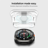 Spigen Samsung Galaxy Watch Ultra Skjermbeskytter GLAS.tR EZ Fit 2-pakning