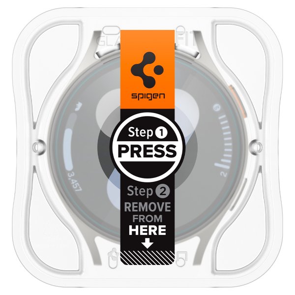 Spigen Samsung Galaxy Watch 7 44mm Skjermbeskytter GLAS.tR EZ Fit 2-pakning