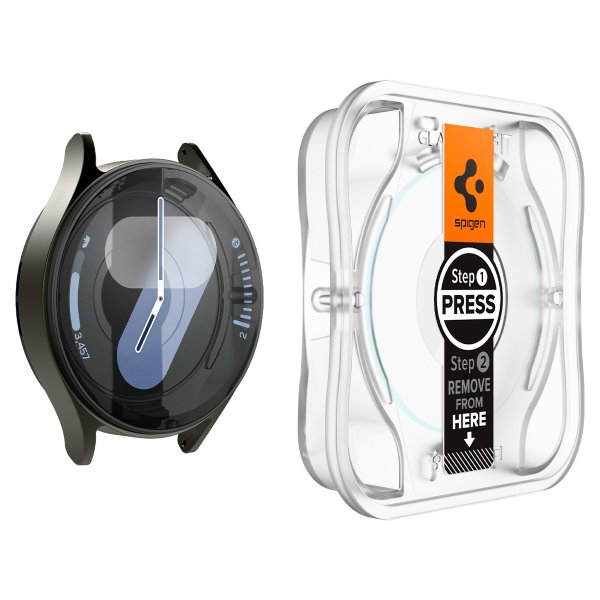 Spigen Samsung Galaxy Watch 7 44mm Skjermbeskytter GLAS.tR EZ Fit 2-pakning