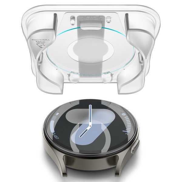 Spigen Samsung Galaxy Watch 7 44mm Skjermbeskytter GLAS.tR EZ Fit 2-pakning