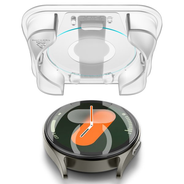 Spigen Samsung Galaxy Watch 7 40mm Skjermbeskytter GLAS.tR EZ Fit 2-pakning