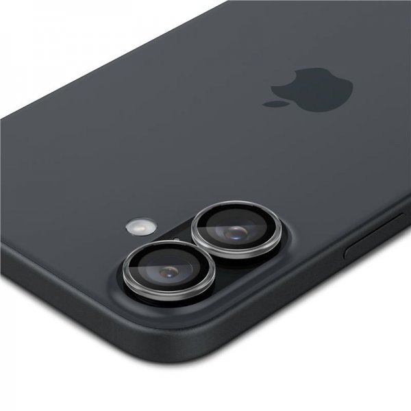 Spigen iPhone 16/16 Plus/17 Kamerabeskytter GLAS.tR EZ Fit Optik Pro 2-pakning Crystal Clear