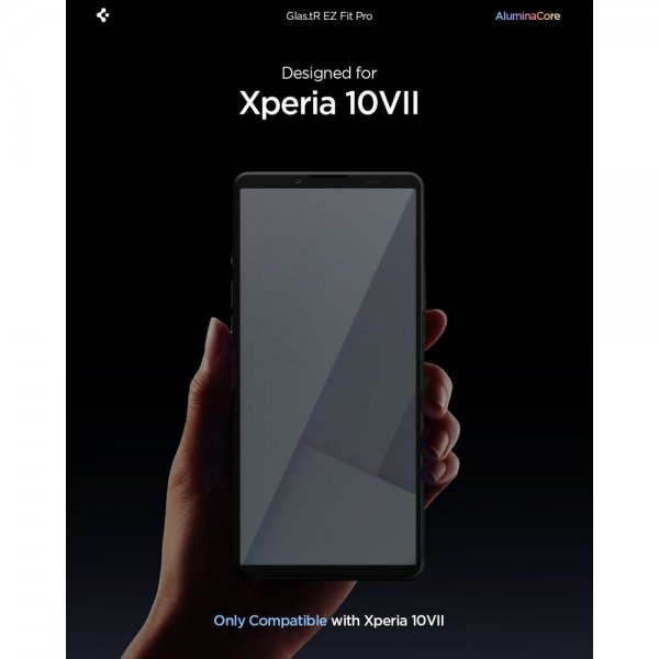 Spigen Sony Xperia 10 VII Skjermbeskytter GLAS.tR EZ Fit Pro 2-pakning