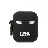 Karl Lagerfeld AirPods 1/2 Deksel 3D Logo Svart