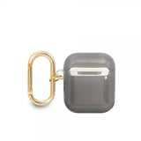 Guess AirPods 1/2 Deksel Printed Stripe & Gold Hook Svart